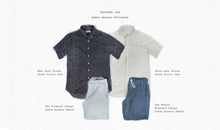 Load image into Gallery viewer, Sun Bleached Indigo Linen and Cotton Leisure Shorts