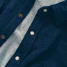 Load image into Gallery viewer, The Glacier Shirt in Indigo French Terry