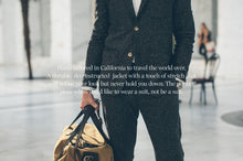 Load image into Gallery viewer, The Telegraph Jacket in Charcoal Tweed Herringbone
