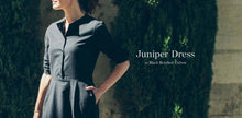 Load image into Gallery viewer, The Juniper Dress in Black Brushed Cotton

