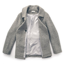Load image into Gallery viewer, The Mariner Peacoat in Ash Donegal Lambswool
