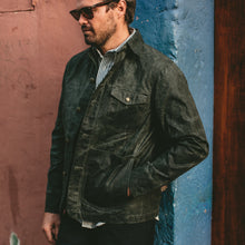 Load image into Gallery viewer, The Project Jacket in Olive Beeswaxed Canvas
