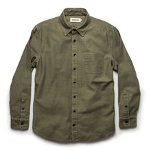 Load image into Gallery viewer, The Mechanic Shirt in Olive Reverse Sateen
