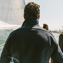 Load image into Gallery viewer, The Maritime Shirt Jacket in Navy Donegal Lambswool
