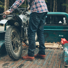 Load image into Gallery viewer, The Double Knee Moto Jean
