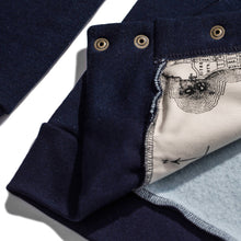 Load image into Gallery viewer, The Bomber in Indigo Fleece
