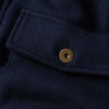 Load image into Gallery viewer, The Explorer Shirt in Navy Boiled Wool
