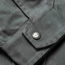 Load image into Gallery viewer, The Bomber Jacket in Washed Slate Herringbone
