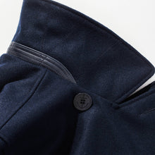 Load image into Gallery viewer, The Mendocino Peacoat in Navy Melton Wool
