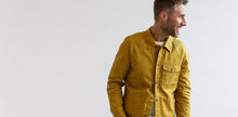 Load image into Gallery viewer, The Lombardi Jacket in Mustard Dry Wax
