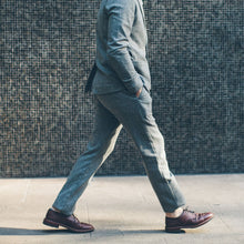 Load image into Gallery viewer, The Telegraph Trouser in Ash Tweed Herringbone
