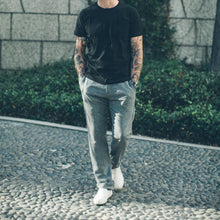 Load image into Gallery viewer, The Telegraph Trouser in Ash Tweed Herringbone
