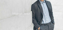 Load image into Gallery viewer, The Telegraph Jacket in Grey Wool
