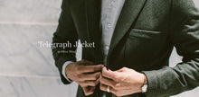 Load image into Gallery viewer, The Telegraph Jacket in Olive Wool
