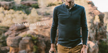 Load image into Gallery viewer, The Merino Henley in Charcoal
