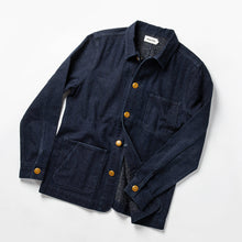 Load image into Gallery viewer, The Ojai Jacket in Indigo Herringbone
