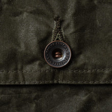 Load image into Gallery viewer, The Lined Long Haul Jacket in Olive Waxed Canvas
