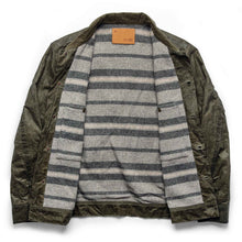 Load image into Gallery viewer, The Lined Long Haul Jacket in Olive Waxed Canvas
