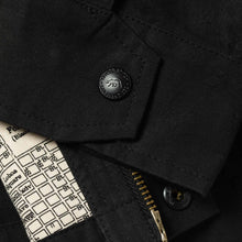 Load image into Gallery viewer, The Bomber Jacket in Black Dry Wax
