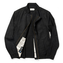 Load image into Gallery viewer, The Bomber Jacket in Black Dry Wax
