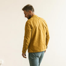 Load image into Gallery viewer, The Lombardi Jacket in Mustard Dry Wax
