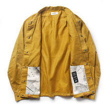 Load image into Gallery viewer, The Lombardi Jacket in Mustard Dry Wax
