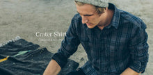Load image into Gallery viewer, The Crater Shirt in Charcoal &amp; Navy Plaid
